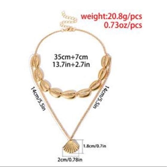Gold layered shell choker - Picture 5 of 5